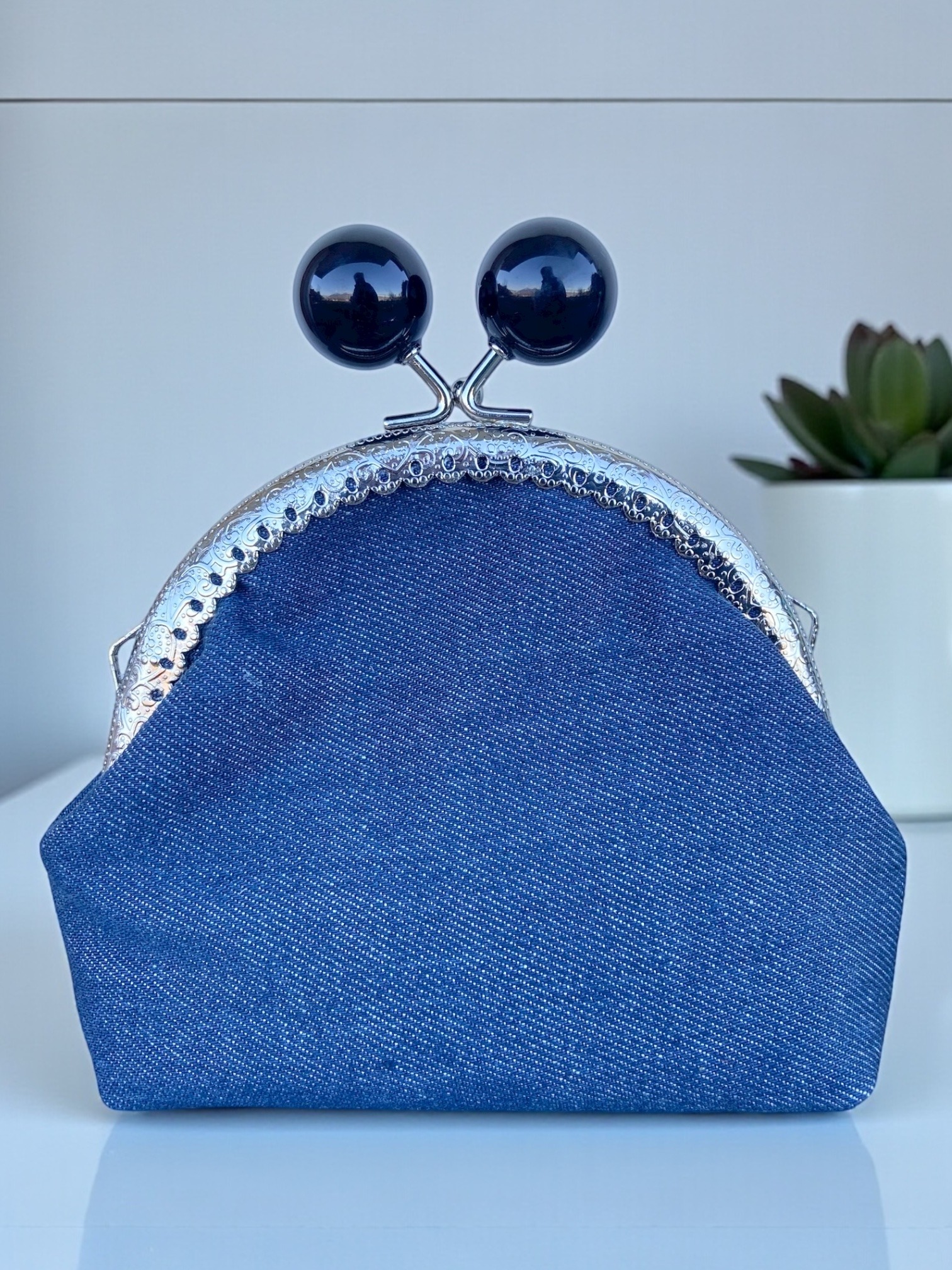 Vintage Clip Jeans schwarz